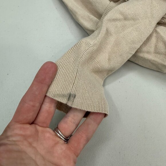 Torrid Fitted Shrug Cement Long Sleeve Knit Sweater Cardigan Womens 2X 18-20 NEW - Picture 7 of 10